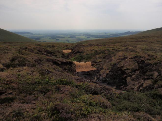 Newly restored gullies on Fiendsdale Head